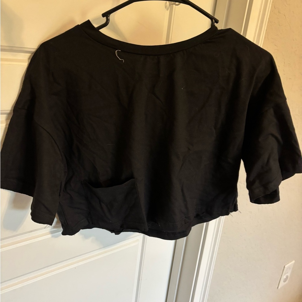 Black Women's Crop Top